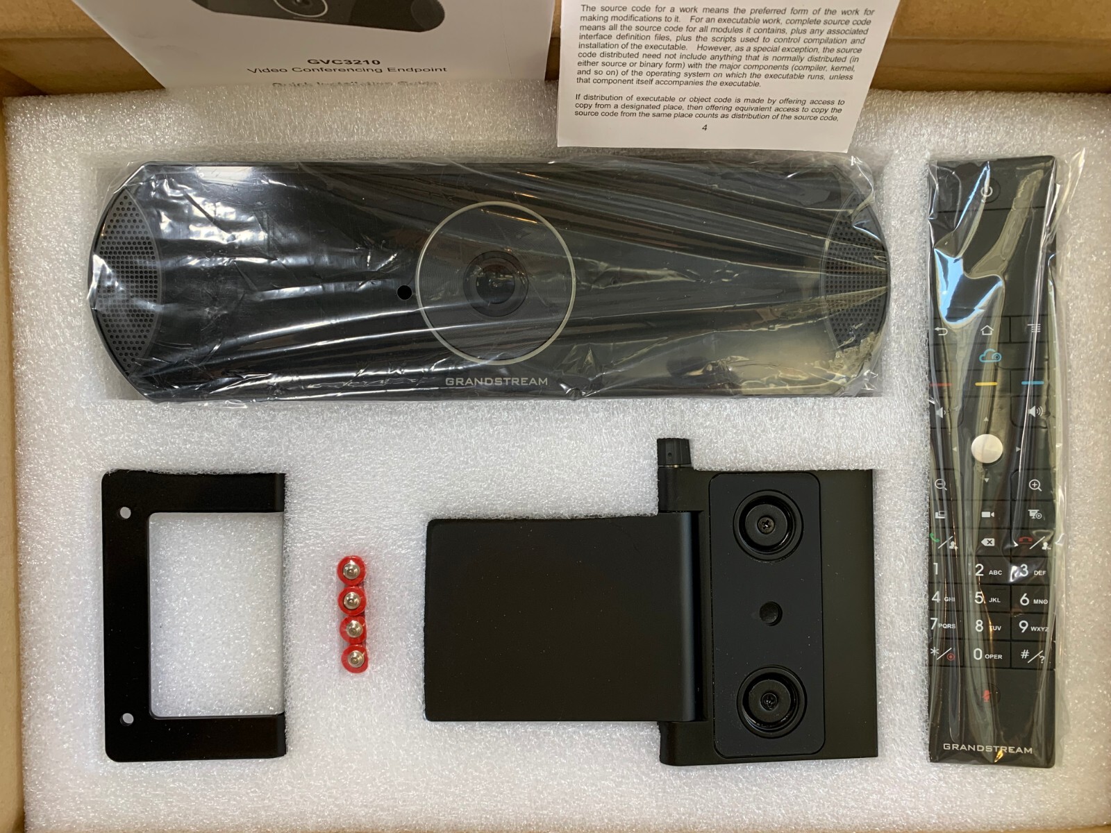 GRANDSTREAM GVC3210 ANDROID BASED 4K FULL HD VIDEO CONFERENCING SYSTEM