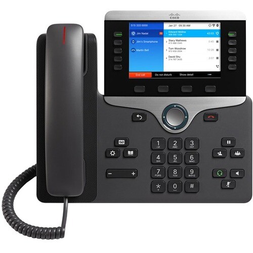 Cisco 8861 IP Phone – Corded/Cordless – Corded – Bluetooth – Wall Mountable, Des