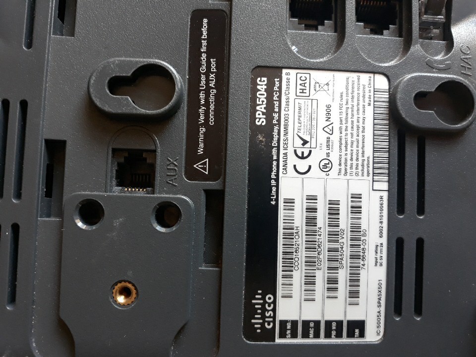 Cisco SPA 504G 4-Line, 2-Port Switch PoE IP Phone