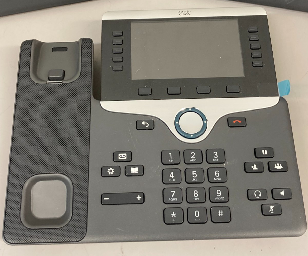 Lot of 3 CISCO IP Phone Series 8800, Model CP-8861 – Only Phones & (2) Stands