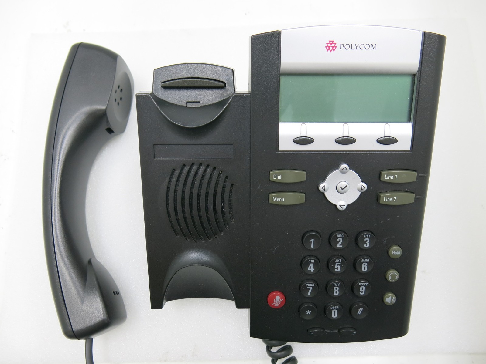 Lot of 5 Polycom SoundPoint IP 331 2-Line VoIP Desk Phone 2201-12365-001