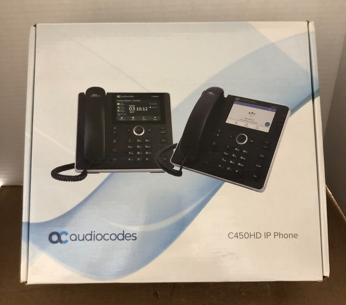 AudioCodes C450HD IP Ethernet Speakerphone TEAMs/Skype / BRAND NEW / OPEN BOX
