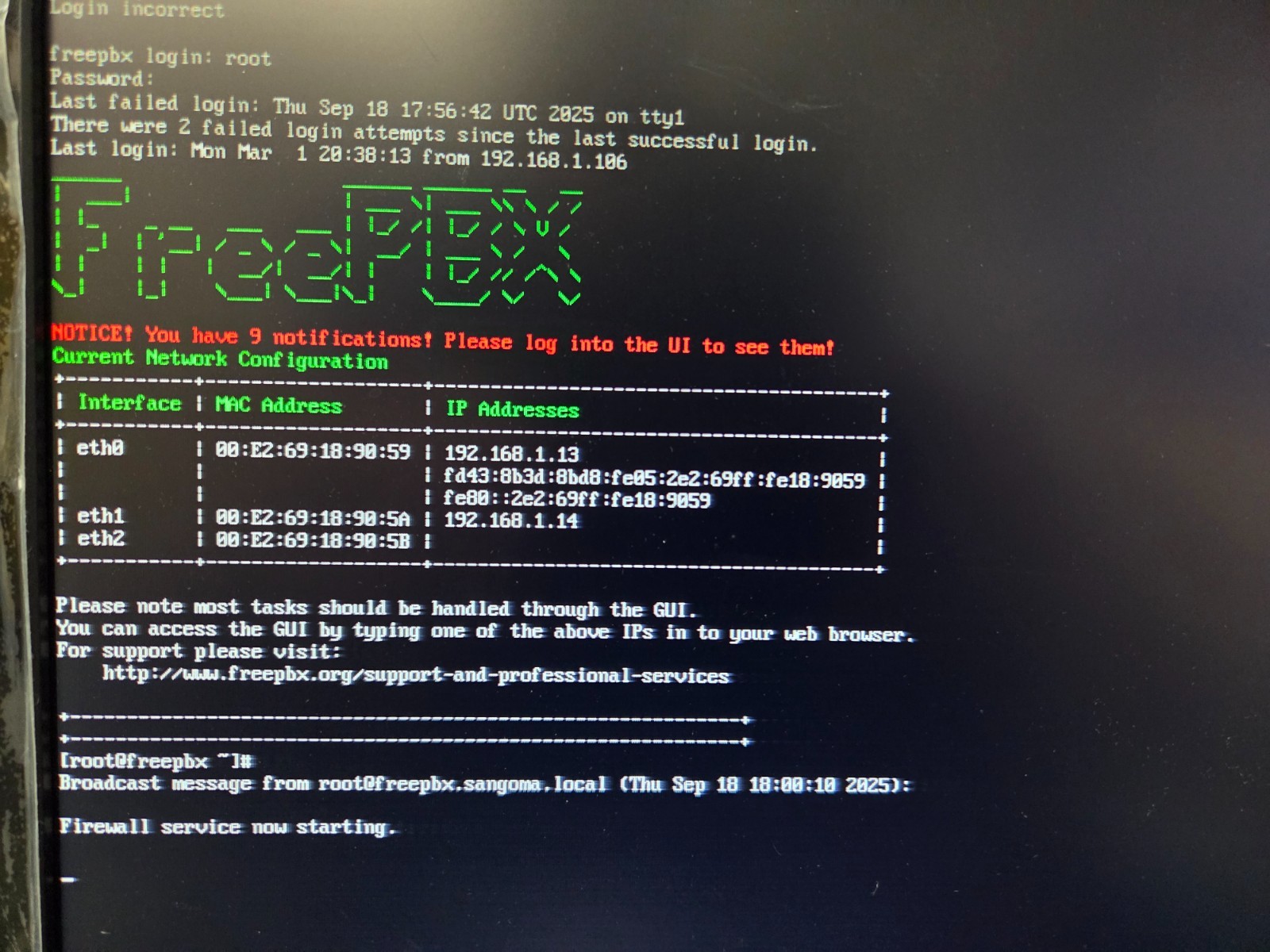 Sangoma FreePBX 60 Open Source Phone System