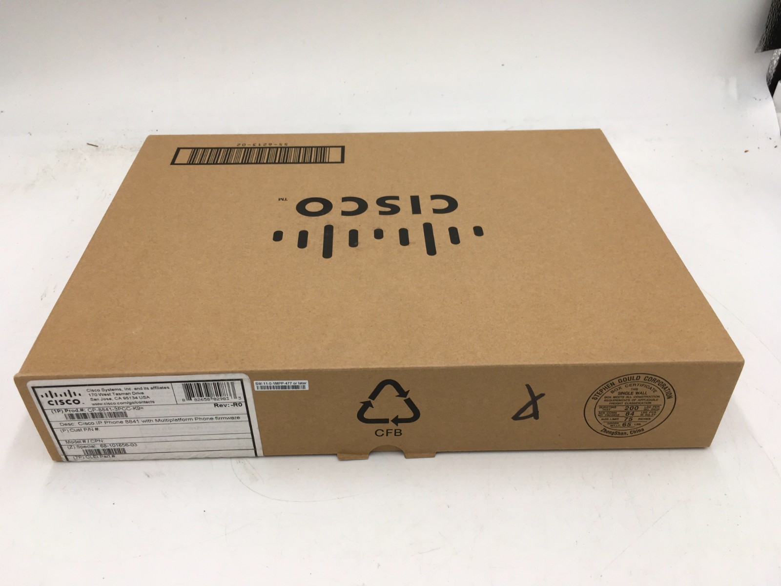 New Sealed Cisco CP-8841-3PCC-K9 3rd Party Call Control IP Phone