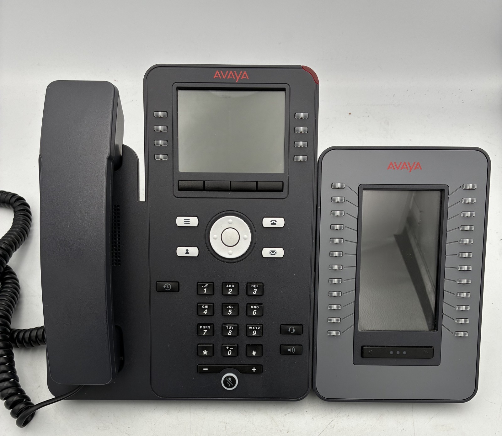 Avaya J169 VoIP Business Office Desktop Phone with JEM24 Expansion Module