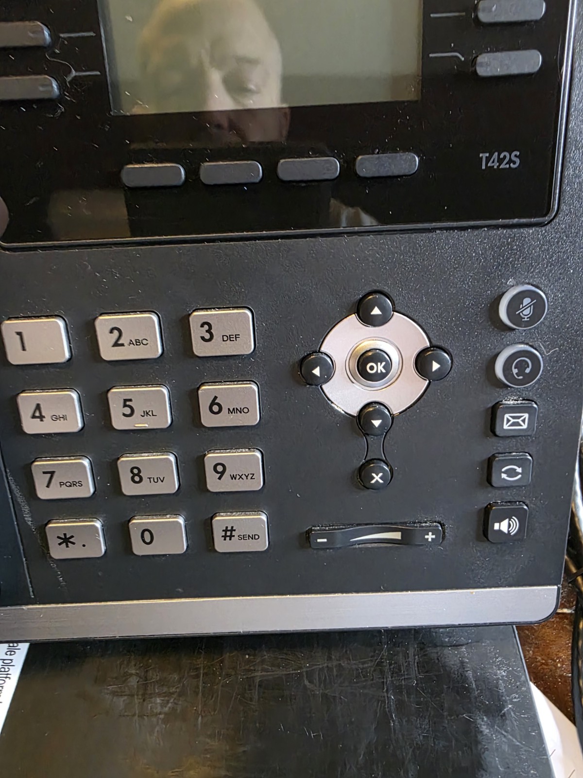 Yealink SIP-T42S Corded IP Phone NOTE: KICK STAND IS BROKEN BUT TESTED & WORKING