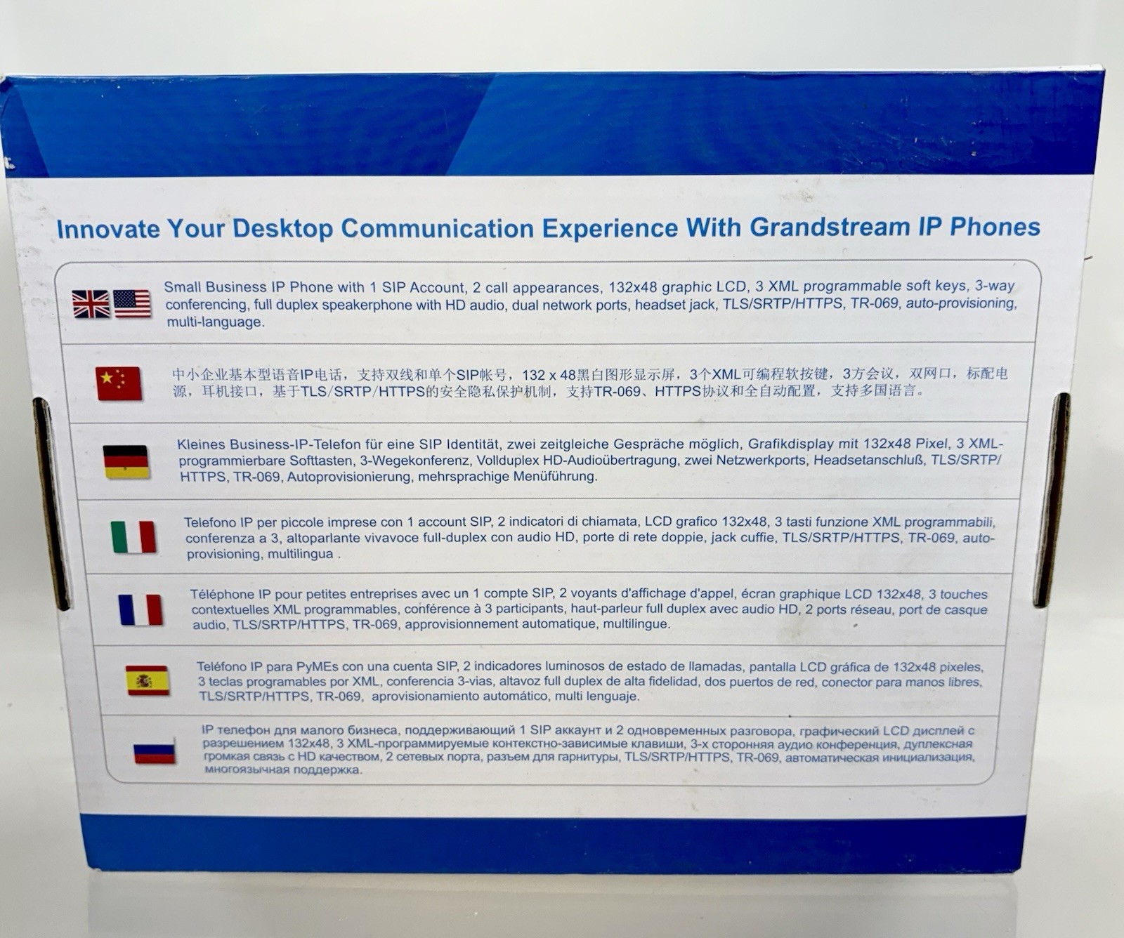 New Grandstream Phone Small Business GXP1610 VoIP Telephone 3 Way Conferencing