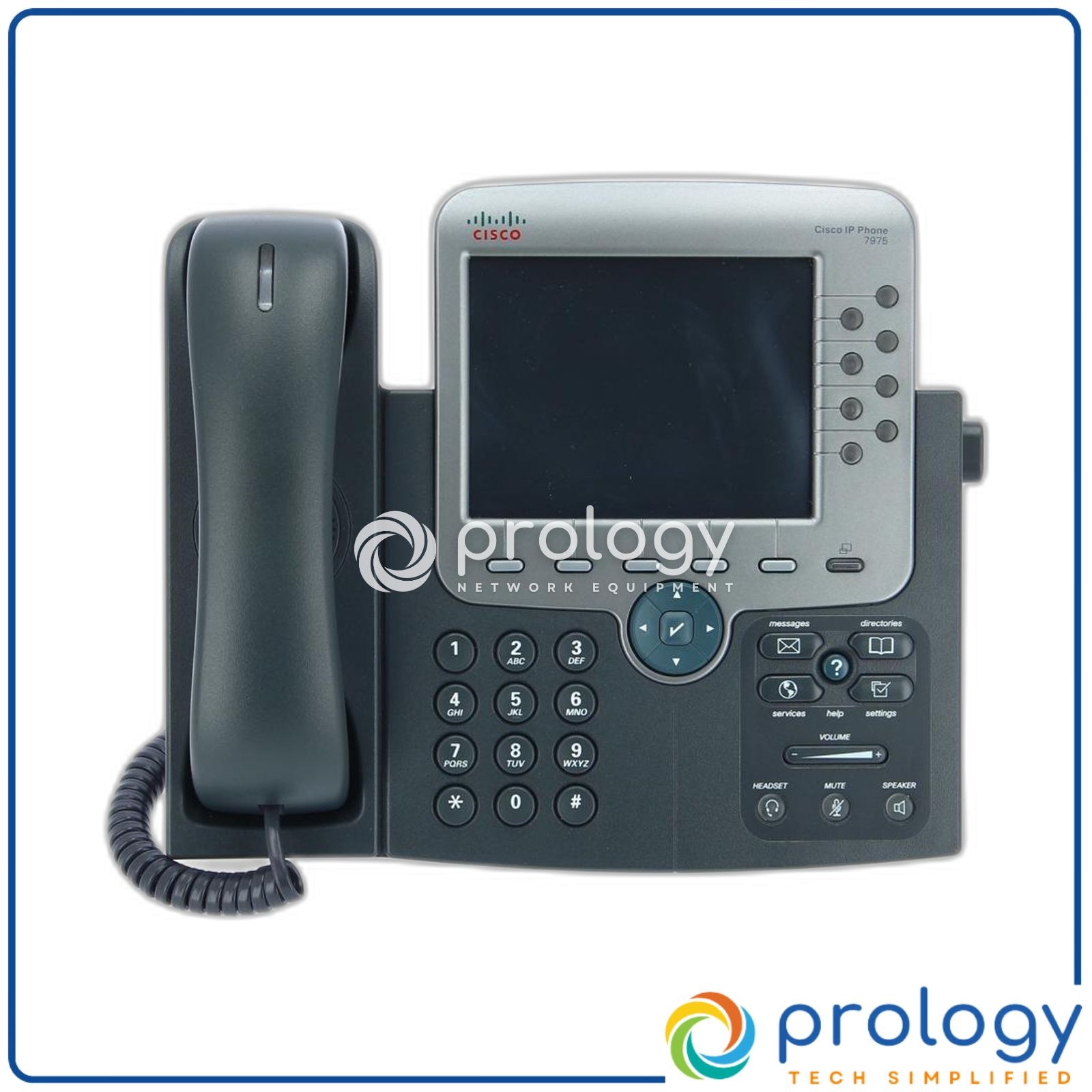 Cisco CP-7975G 8 Lines Color Screen Phone Gig Ethernet w/ PSU Fast Shipping