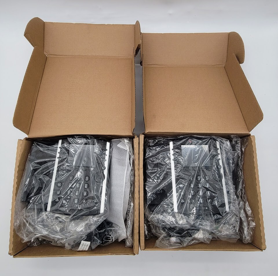 LOT OF 2 Polycom VVX 400 IP Business PoE Telephone / NO POWER ADAPTER