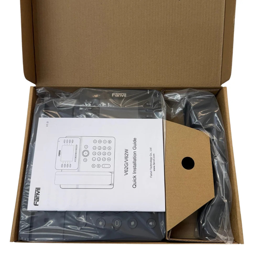 Fanvil V62G Gigabit IP Phone Black – Brand New w/1-Year Warranty