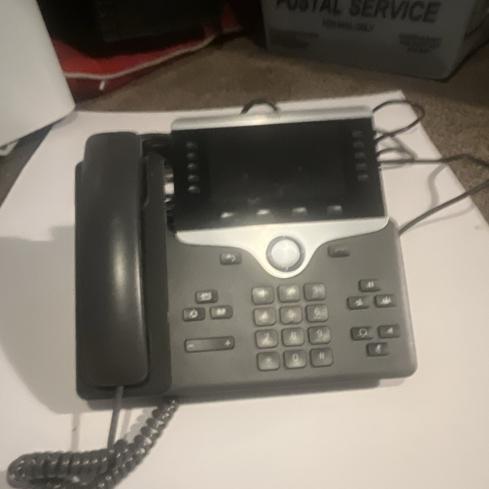 Cisco CP-9971 IP Phone 6-Line VoIP Desk Phone Speakerphone Ethernet Black/Silver