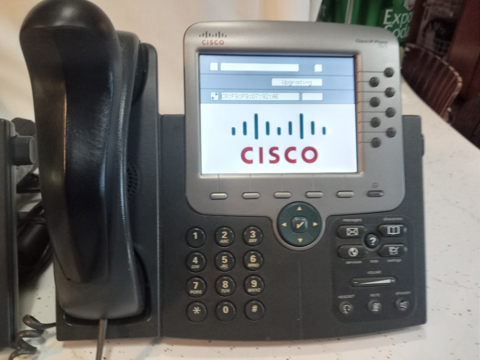 CISCO CP-7975G 7975G VOIP IP Office Phone (Lot of 2 phones and power cords)