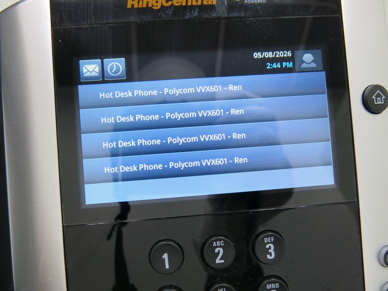 Lot of 2 Polycom VVX 601 16 Line Gigabit VoIP Touchscreen Desk Phone