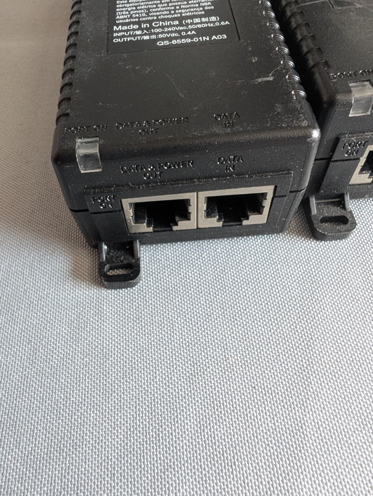 LOT OF 5 Avaya SPPOE-1A-IP Phone Single Port POE Injector With Power Cord