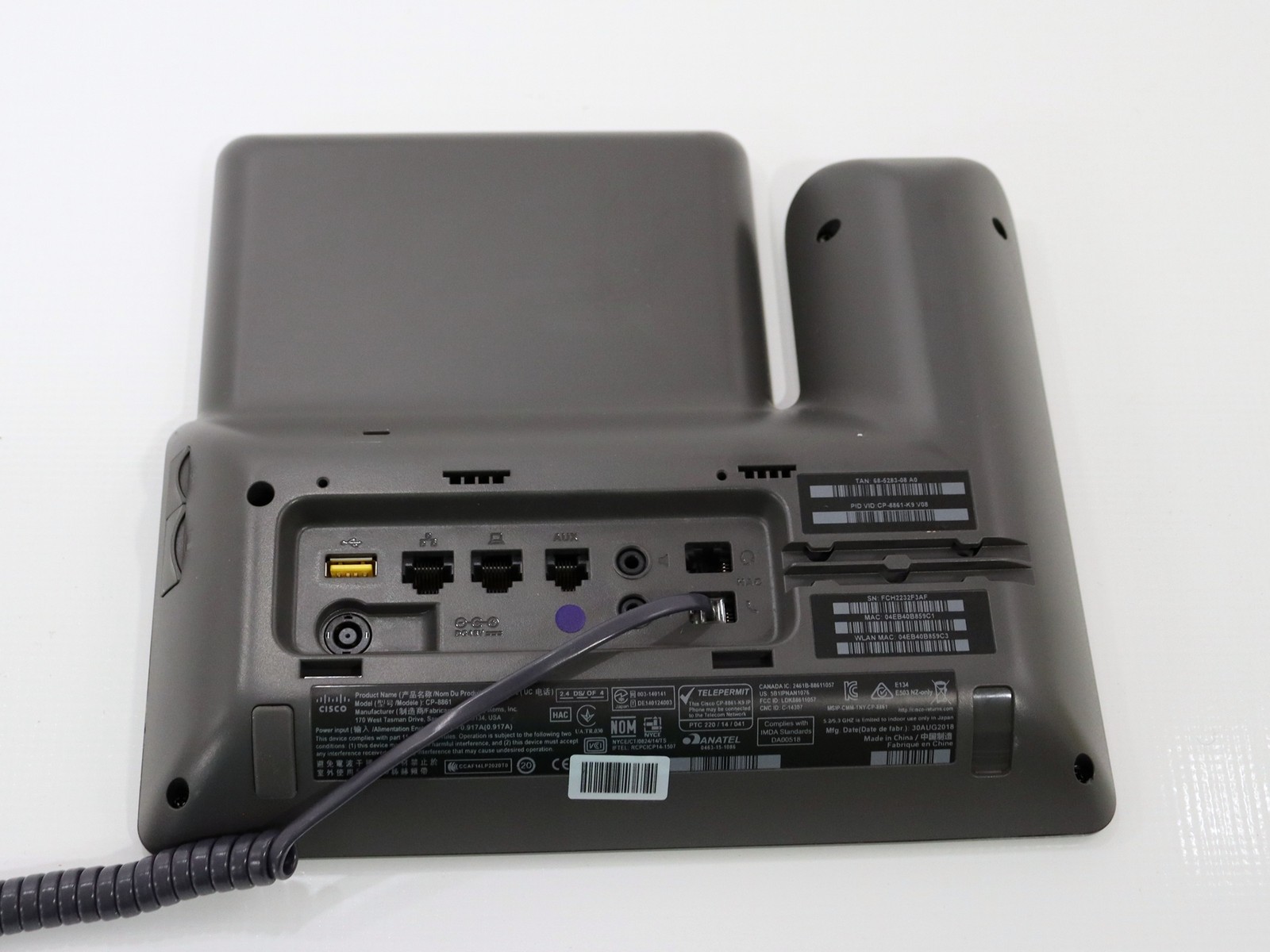 Cisco 8861 IP Business Phone (CP8861-K9) Gray Conference Phone