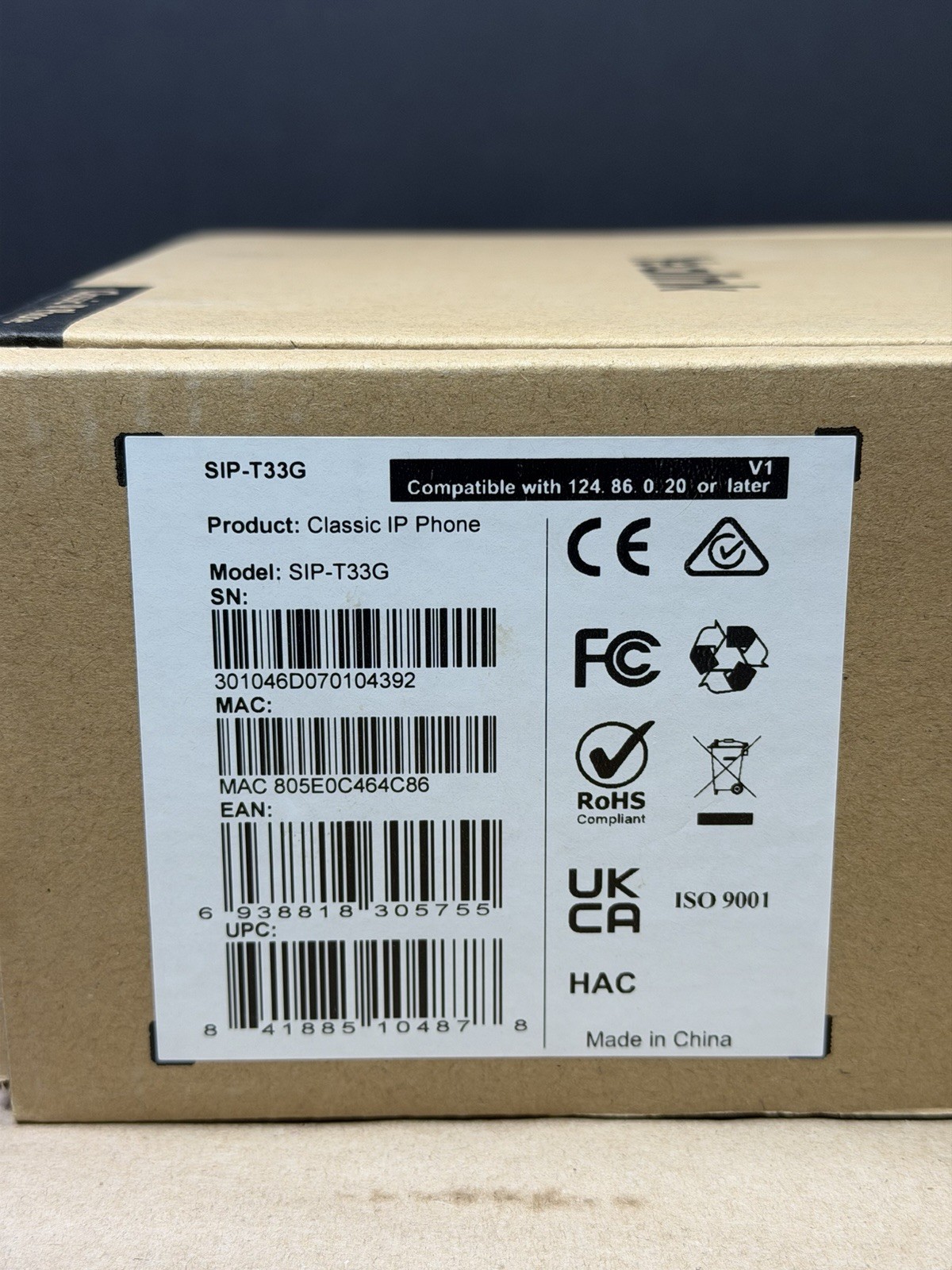 Yealink Classic Ip Phone SIP -T33P & & T33G Open Box Ships Fast!
