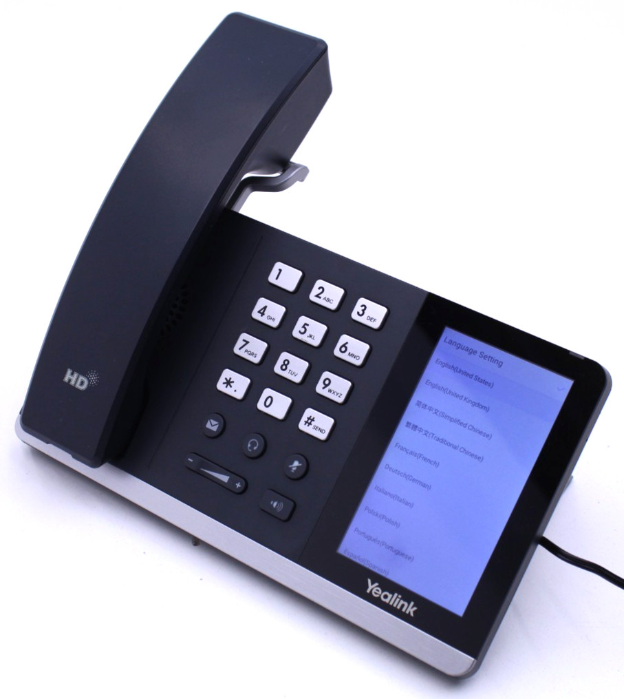 Yealink T55A Touchscreen Smart Business Phone w/ Handset & Stand & Power Adapter