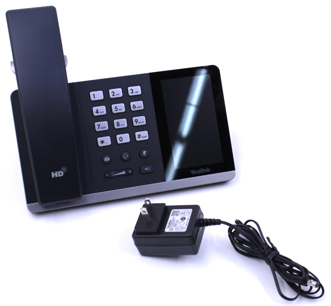 Yealink T55A Touchscreen Smart Business Phone w/ Handset & Stand & Power Adapter