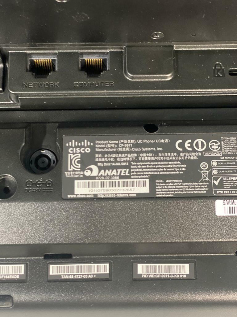 Cisco Unified IP Phone CP-9971 VoIP Phone Handset/Camera With Expansion Module
