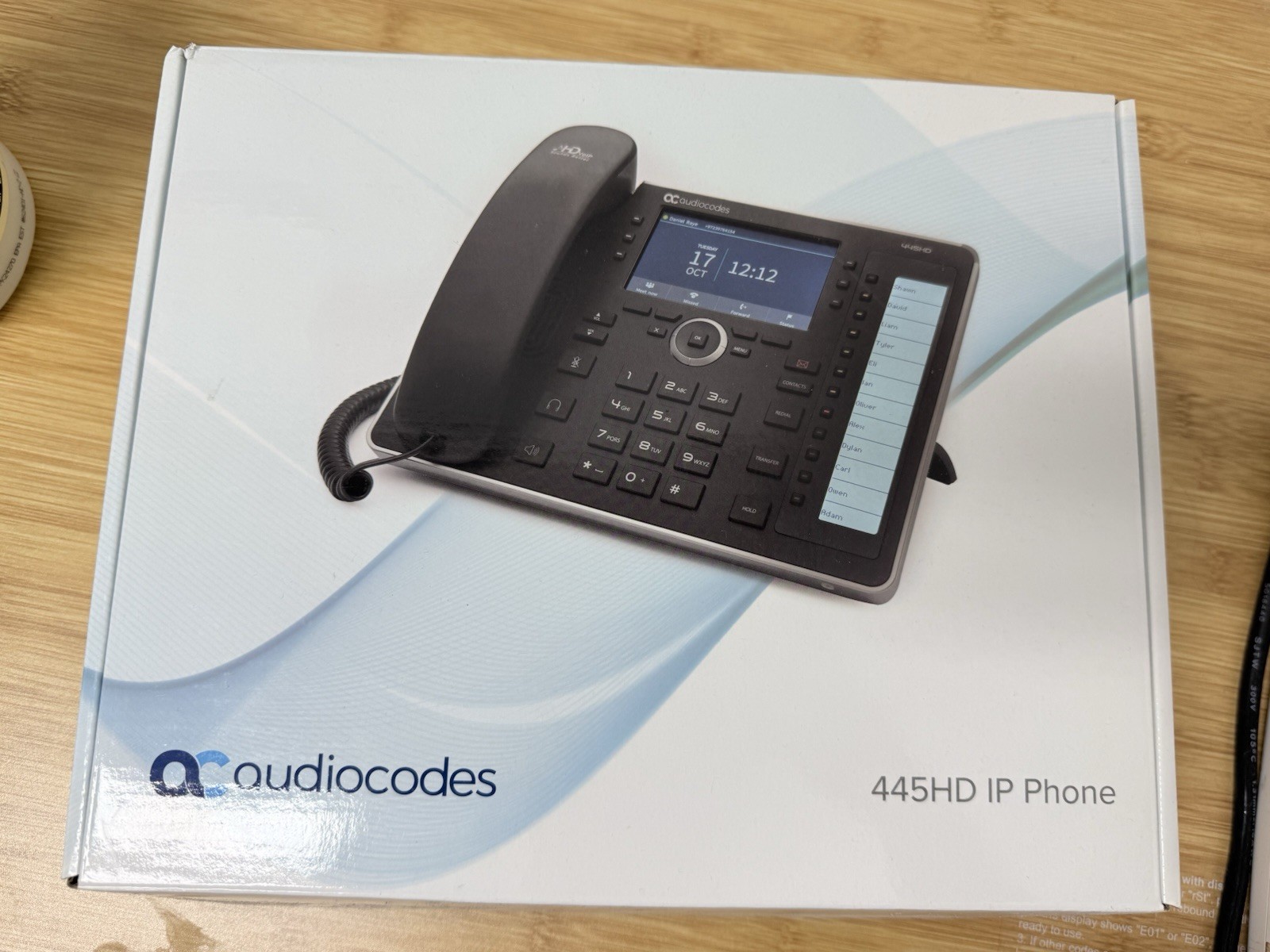 Audiocodes IP Phone model 445HD GGWV00647 UC445HDEG New!!!