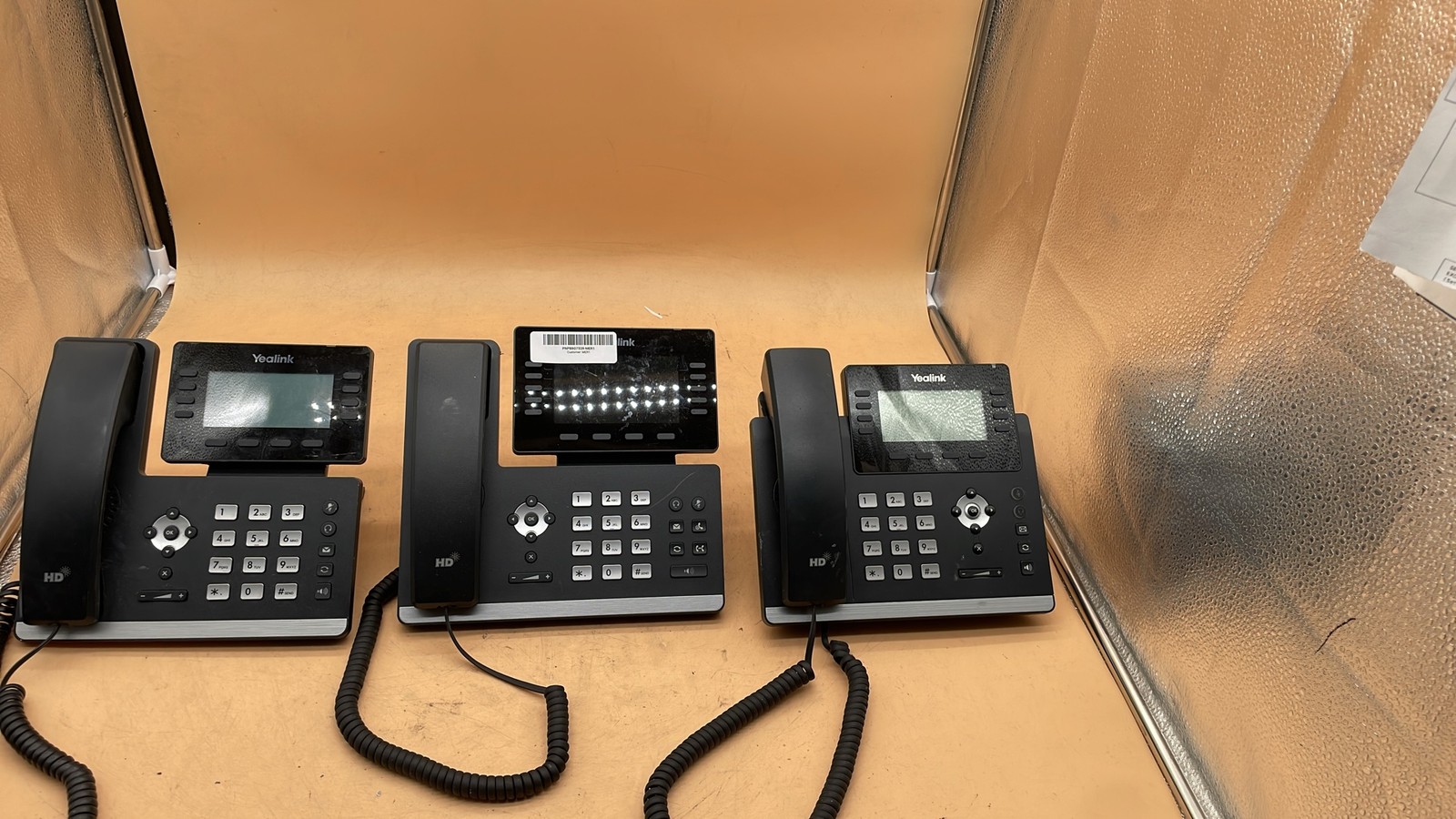 Yealink SIP-T43U SIP-T53 & SIP-T54W Gigabit IP Phone Business VoIP Lot of 3