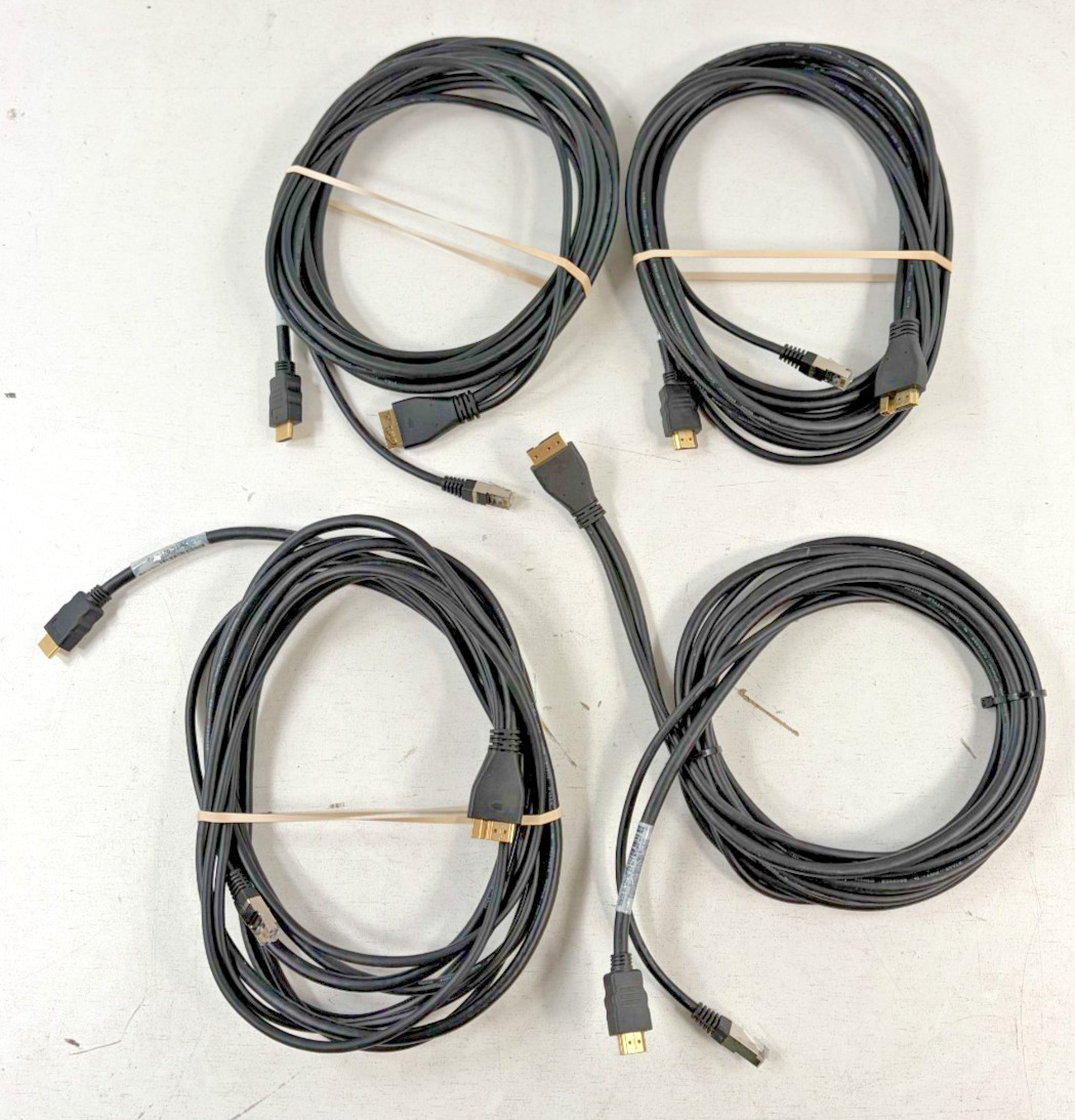 Lot of 4 Cisco 72-5176-01 HDMI Sx20 Camera Video Conferencing Cables