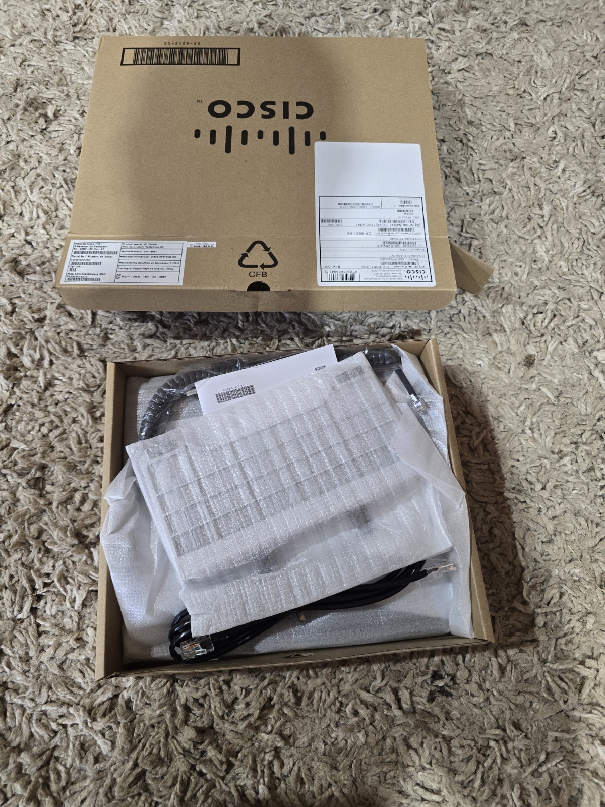 Cisco Cp-8851-K9. Voip Ip Phone. Brand New.