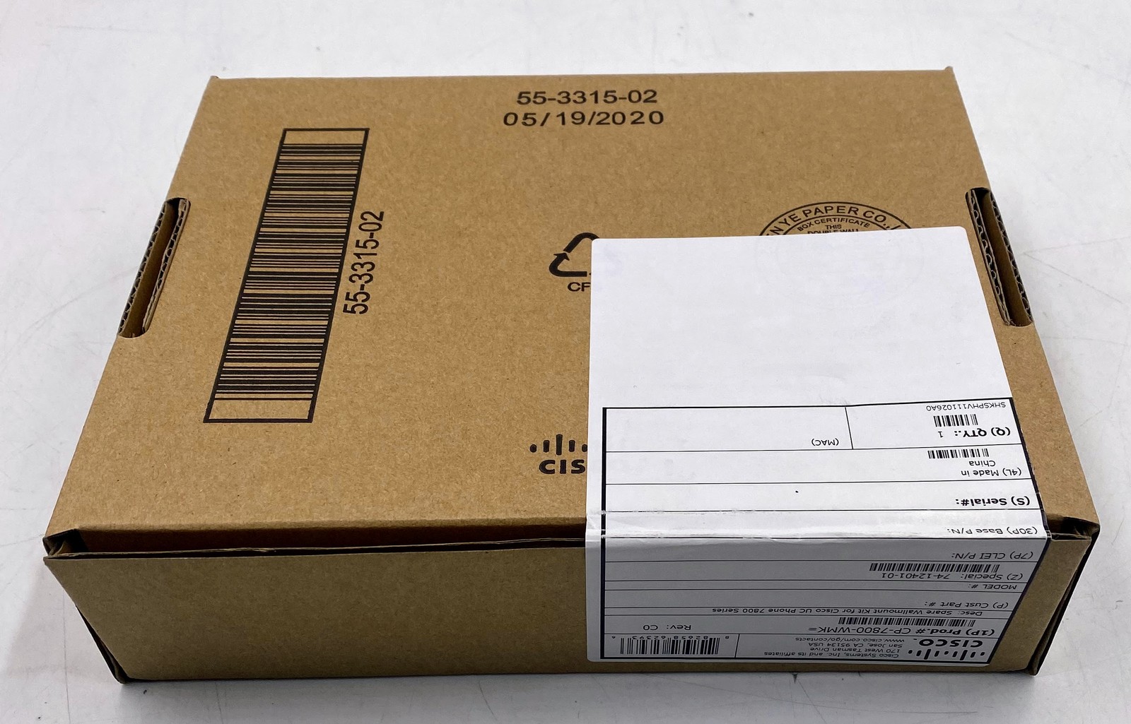 Cisco CP-7800-WMK= Spare Wallmount Kit for UC Phone 7800 Series