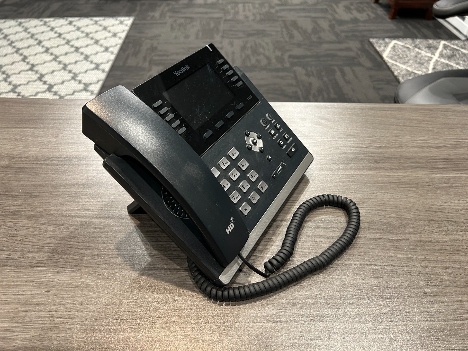 Yealink SIP-T46S IP Phone – Black – VOIP Desk Phone – Used, Good Condition