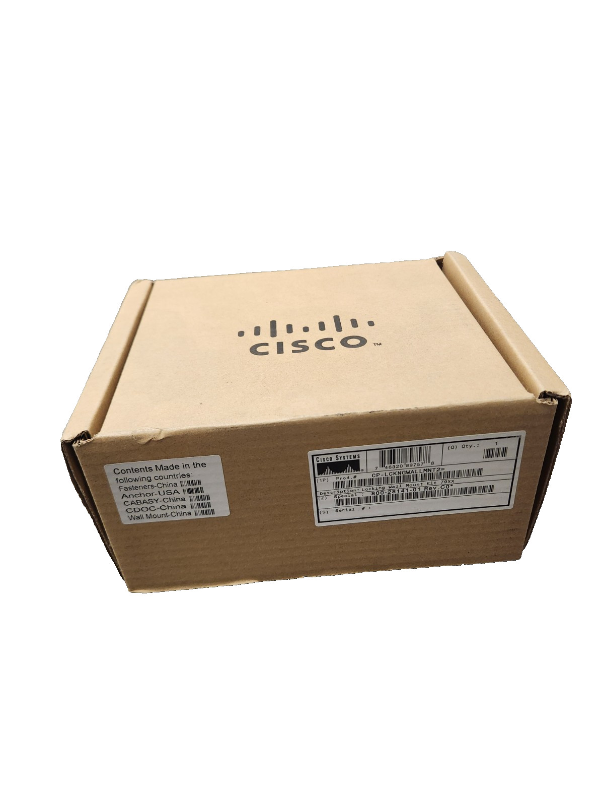 Cisco CP-LCKNGWALLMNT2 Universal Locking Wall Mount Kit for 7900 Series