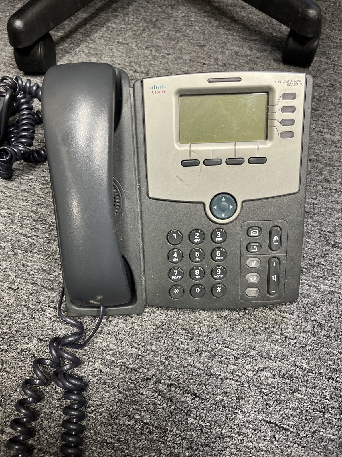 Cisco SPA 504G 4-Line, 2-Port Switch PoE IP Phone No Sidecar