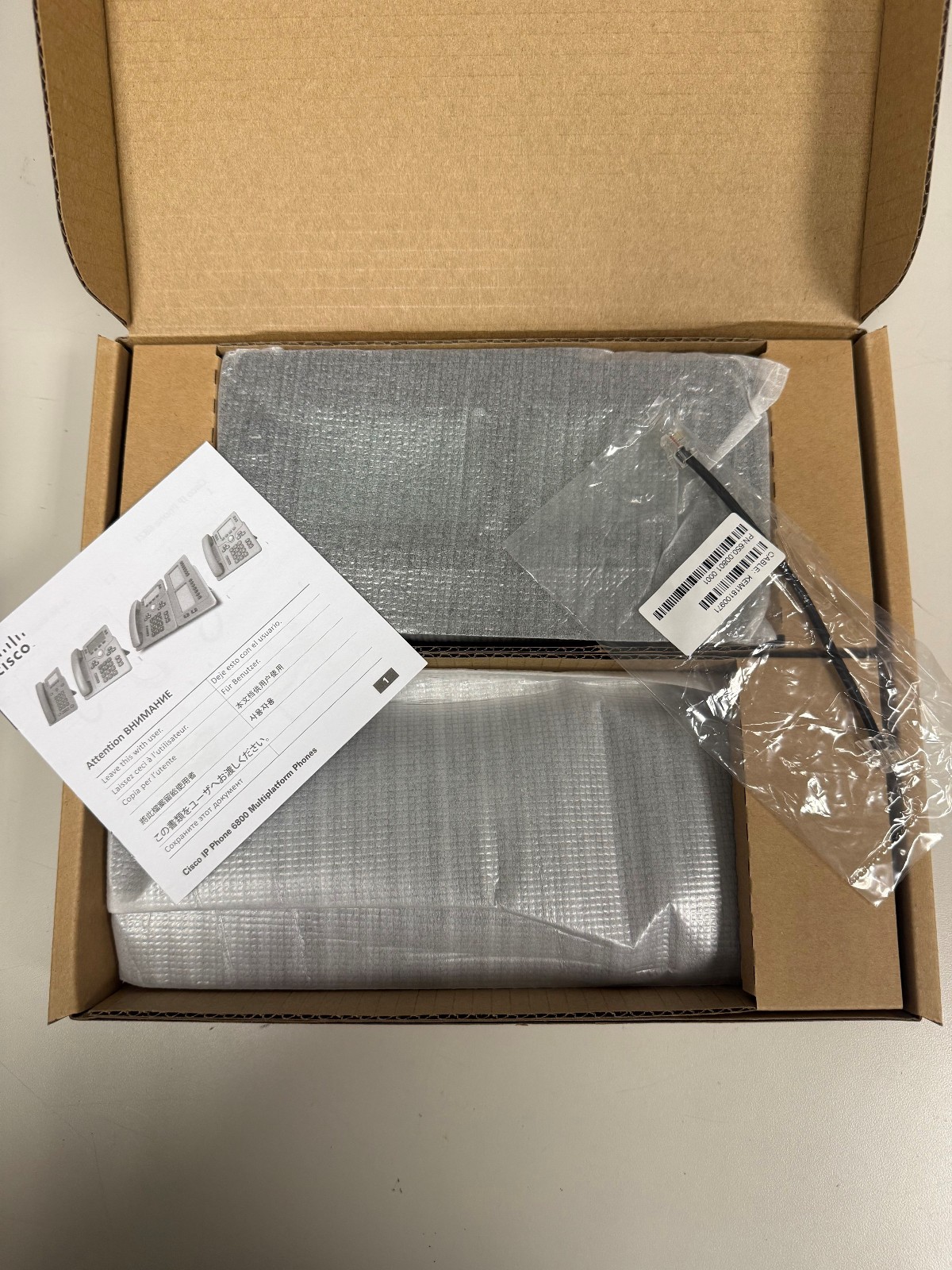 NEW Cisco IP Phone 6800 Key Expansion Module CP-68KEM-3PCC