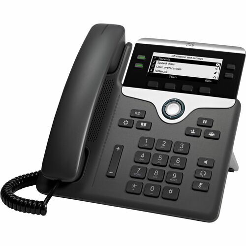 Cisco 7841 IP Phone – Corded – Tabletop, Wall Mountable – Black – TAA Compliant