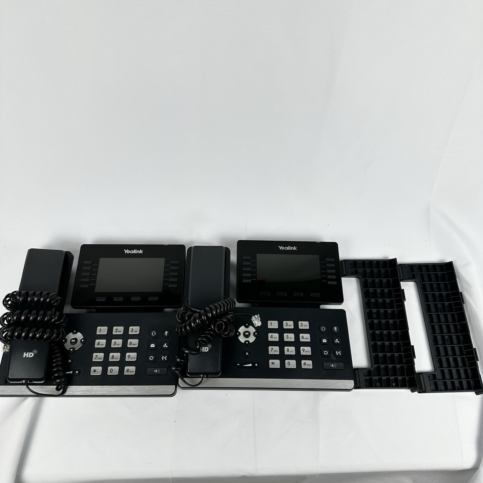 Lot Of 2 Yealink SIP-T54W 16 Business IP Phone POE Bluetooth Handset And Stand