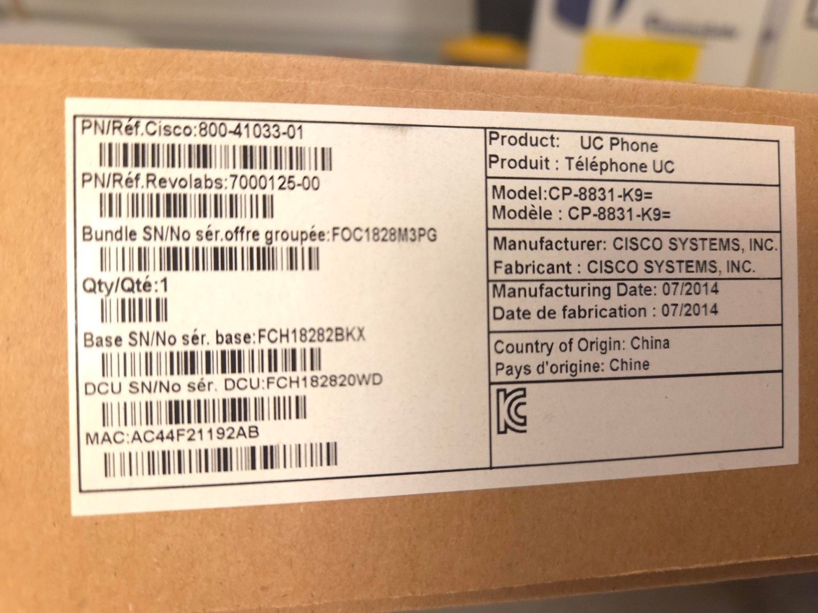 Cisco CP-8831-K9= IP Conference Phone Speaker & Keypad Open Box New