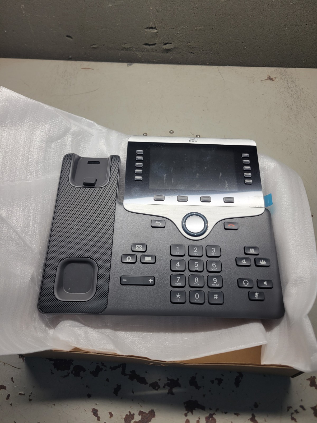 Cisco CP-8851 IP Office Phone Handset & Stand (TESTED/RESET)