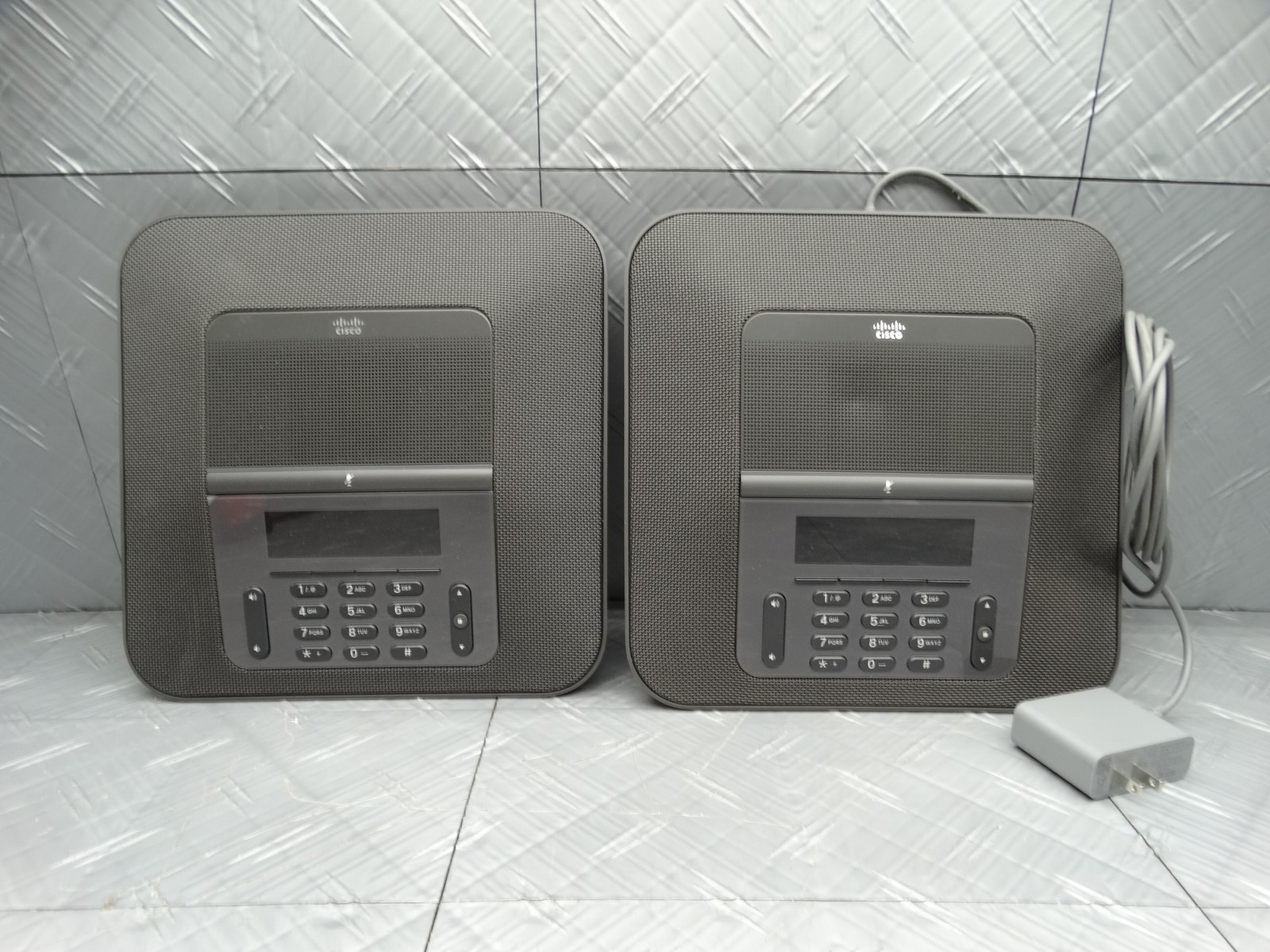Cisco IP Conference Phones + 1 PSU | Wi-Fi PoE VoIP 8832 CP-8832-K9 (Lot of 2)