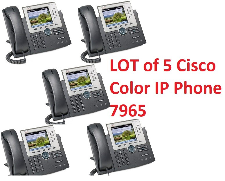 Lot of 15 Cisco 7965 phone 2x Cisco 8831 Conference Phone Cisco switch 3750-24PS
