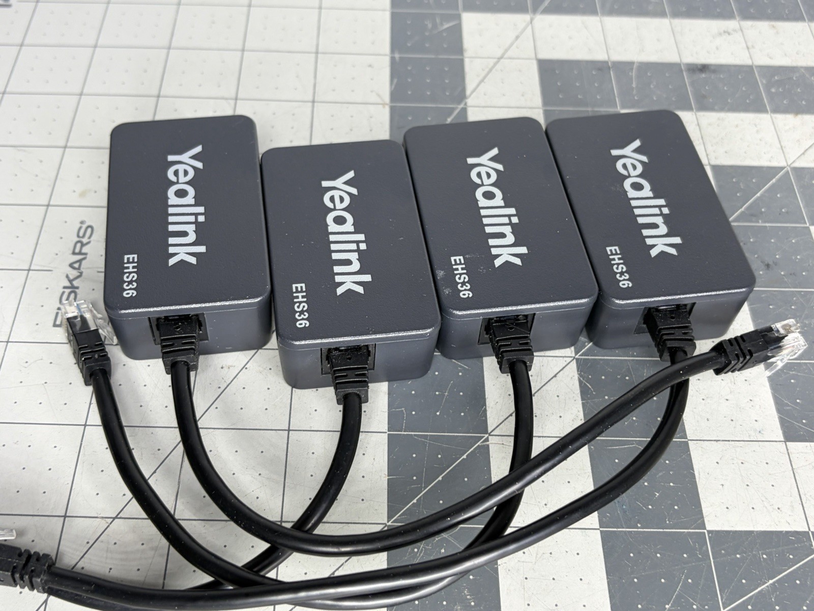 Lot of 4 Wireless Headset Adapter Yealink EHS36 Compatible with IP Phones (G3)