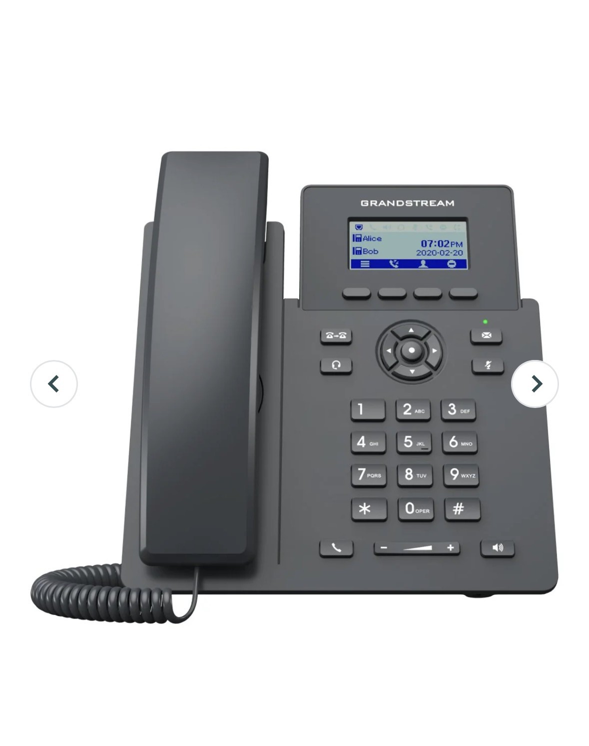 Grandstream GRP2601W 2-Line 2 SIP Office Phone 2.4 GHz Wi-Fi Support