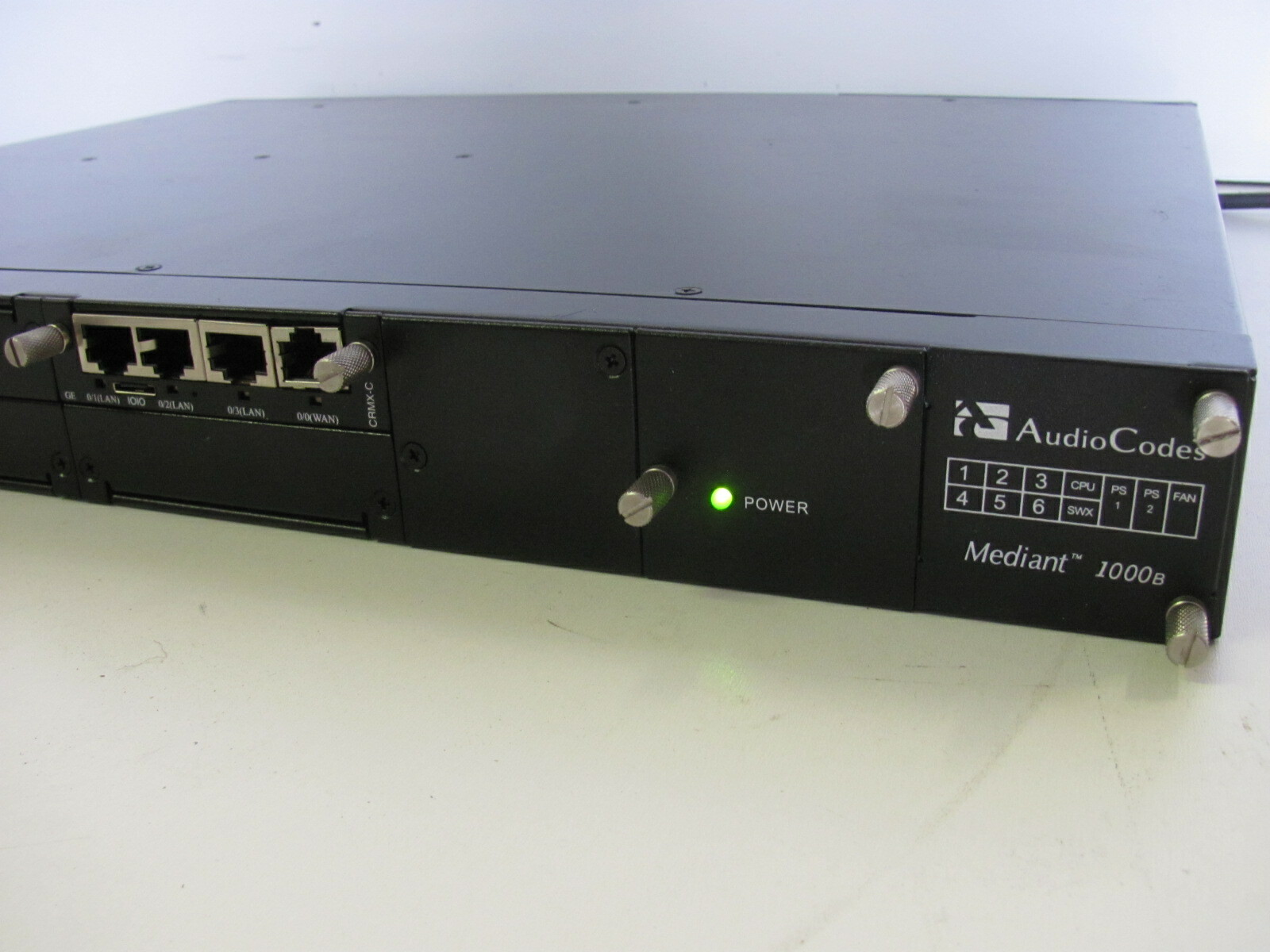 AudioCodes Mediant 1000B Single Span Dual Power 1000 AMC M1KB-MSBG1 FASU00624 x8