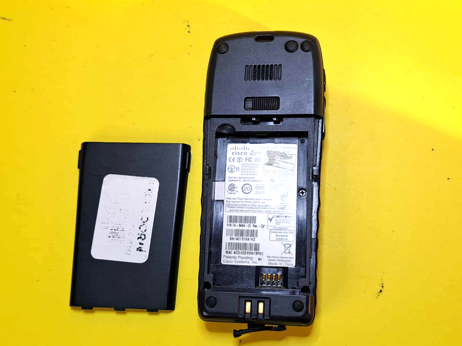 ⚡NO BATTERY⚡CISCO CP-7925G-A-K9 VOIP PHONE UNIFIED WIRELESS IP TELEPHONE WIFI⚡