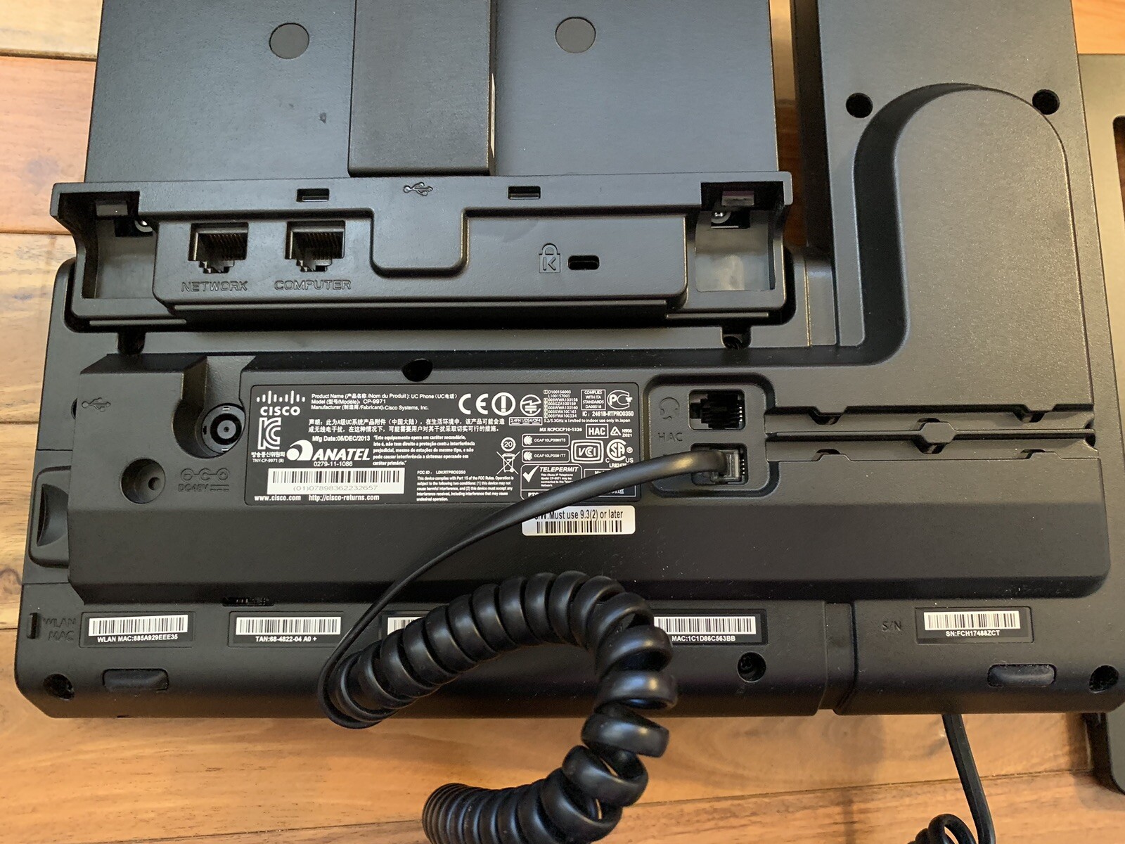 Cisco CP-9971 Unified IP Phone – Black