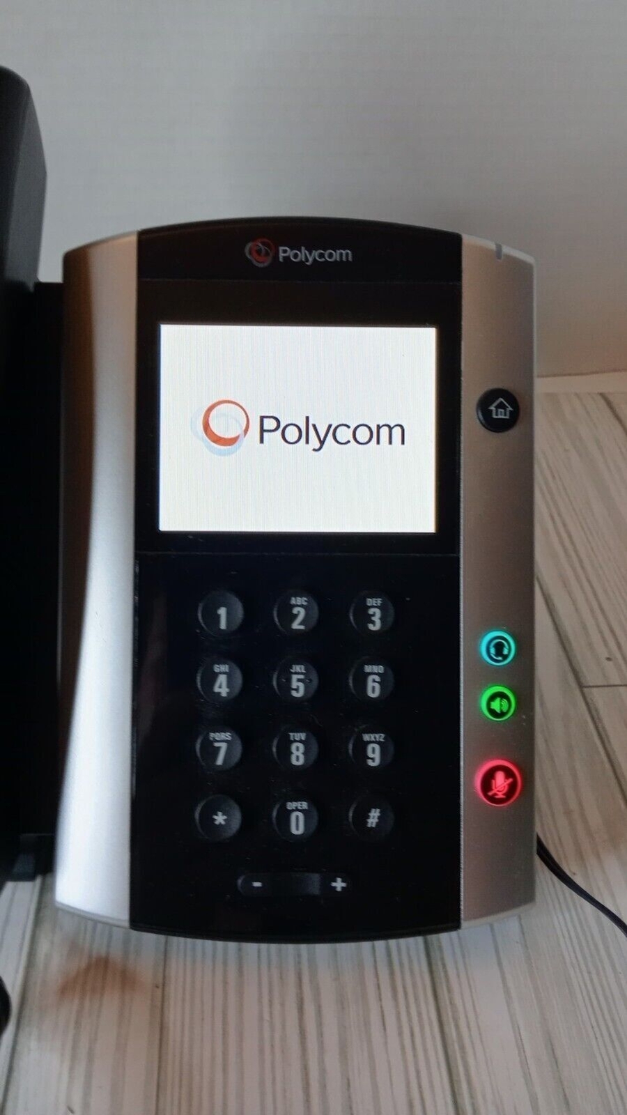 Polycom VVX 501 Business Media VOIP Desktop Phone – Black Touch Screen