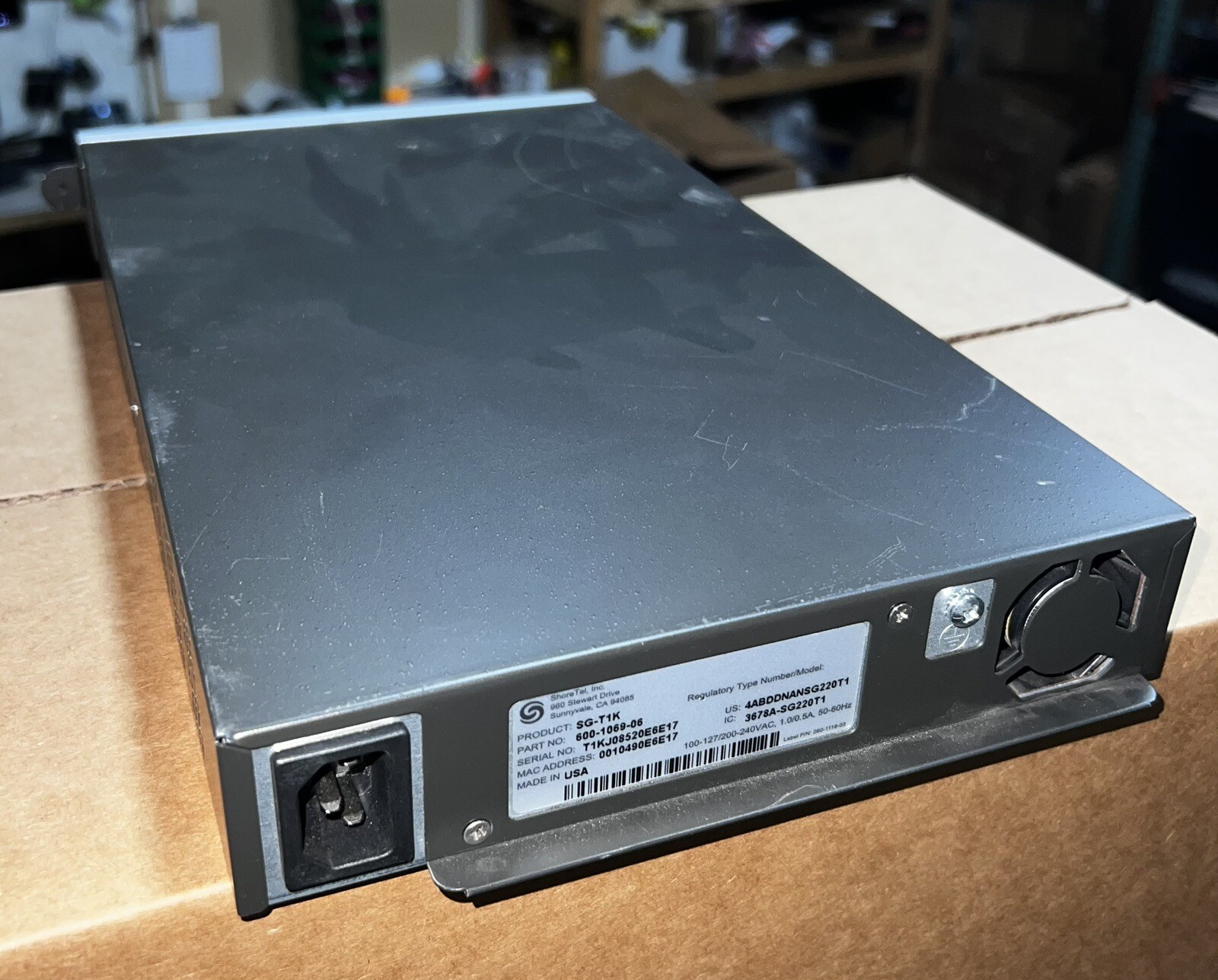 Shoretel ShoreGear T1K Voice Switch SG-T1K | 6019-2612 | QC-1629-9