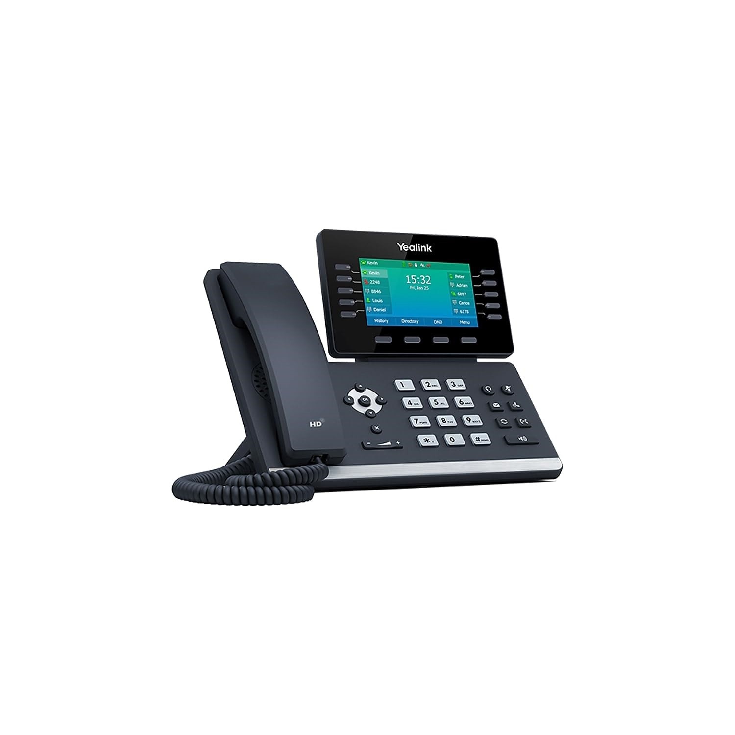 Yealink SIP-T54W IP Phone Corded/Cordless Wall Mountable Desktop Gray