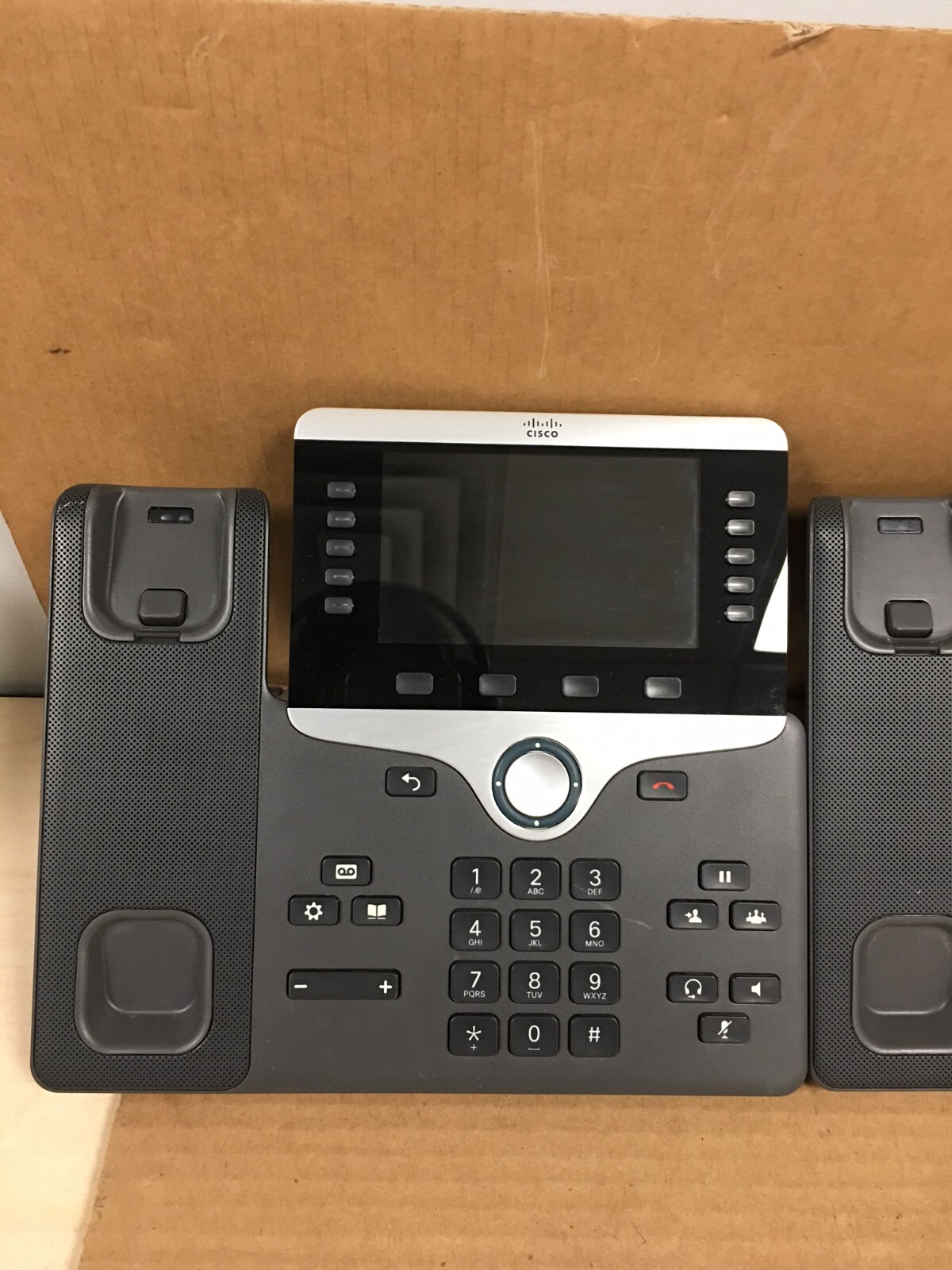 (LOT OF 2) Cisco CP-8851 CP-8851-K9 IP Office Phone W/ Handset & Stand
