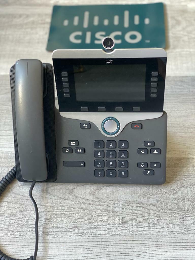 Cisco CP-8845-K9 Unified IP Endpoint VoIP Video Phone With Camera & Stand