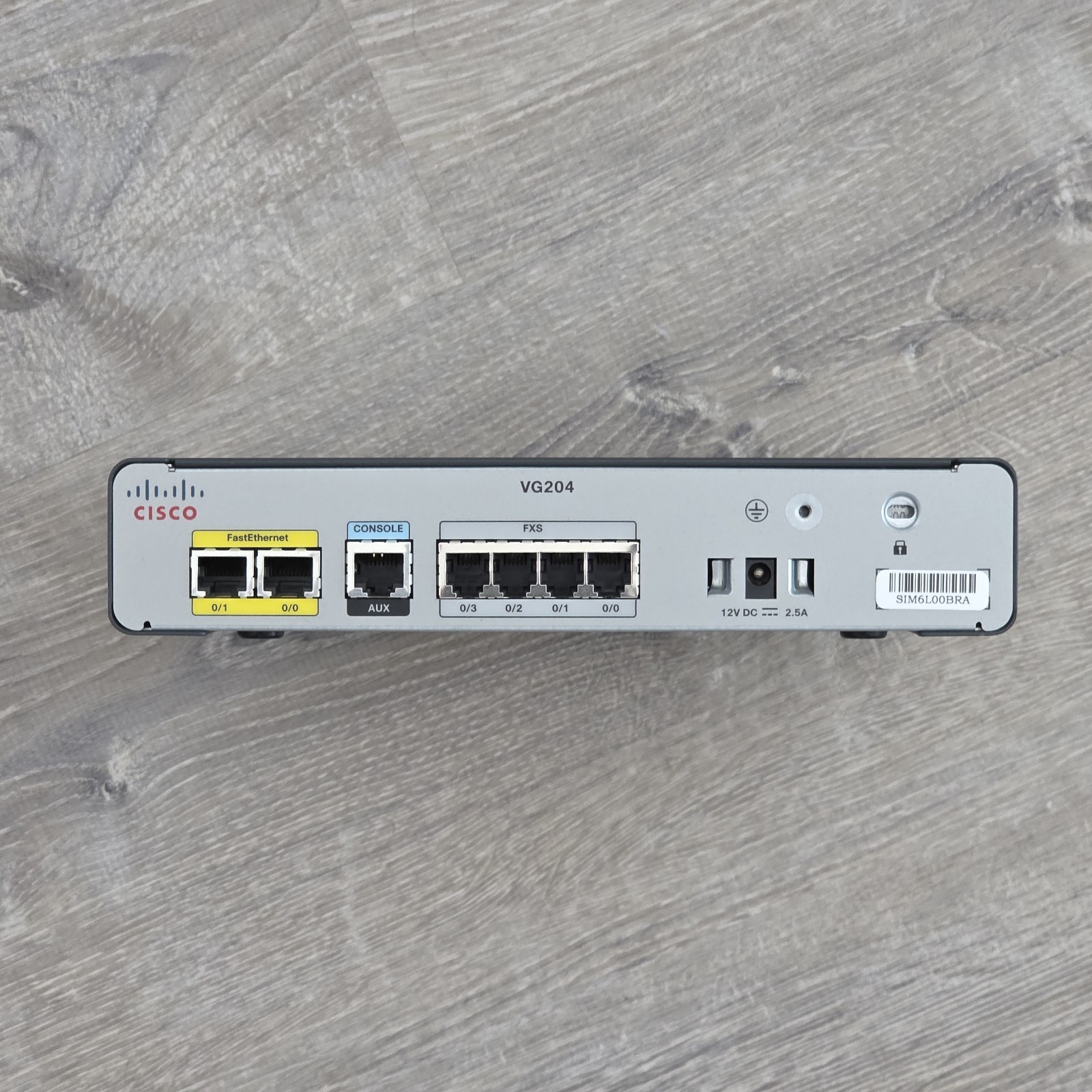 Cisco VG204 4-Port Analog Voice Gateway IOS 12.4(22)T5 Tested Reset Factory Def.