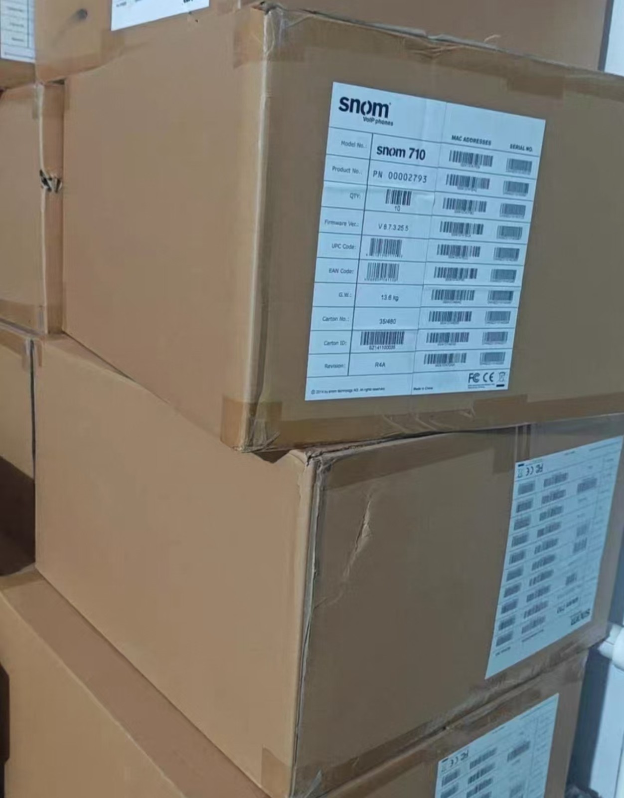 New Snom 710 IP Deskphone 4-Line Office VoIP Telephone In Original Box